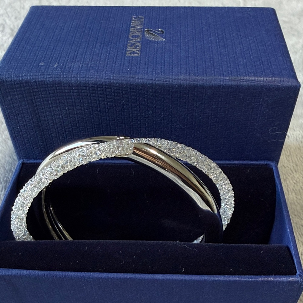 Swarovski Silver and White Crystal Bracelet